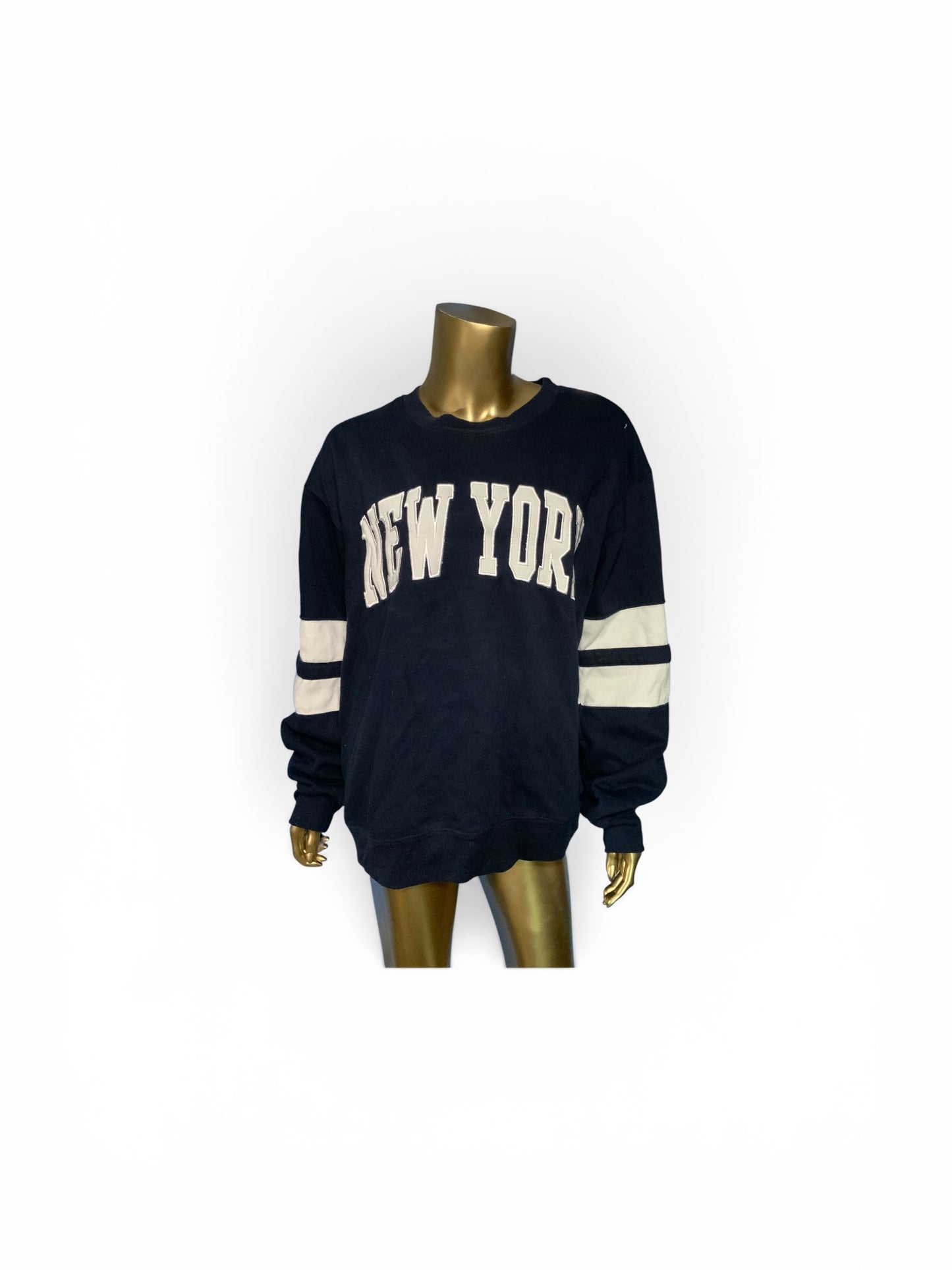 New York Popular Navy Long Sleeve Sweater