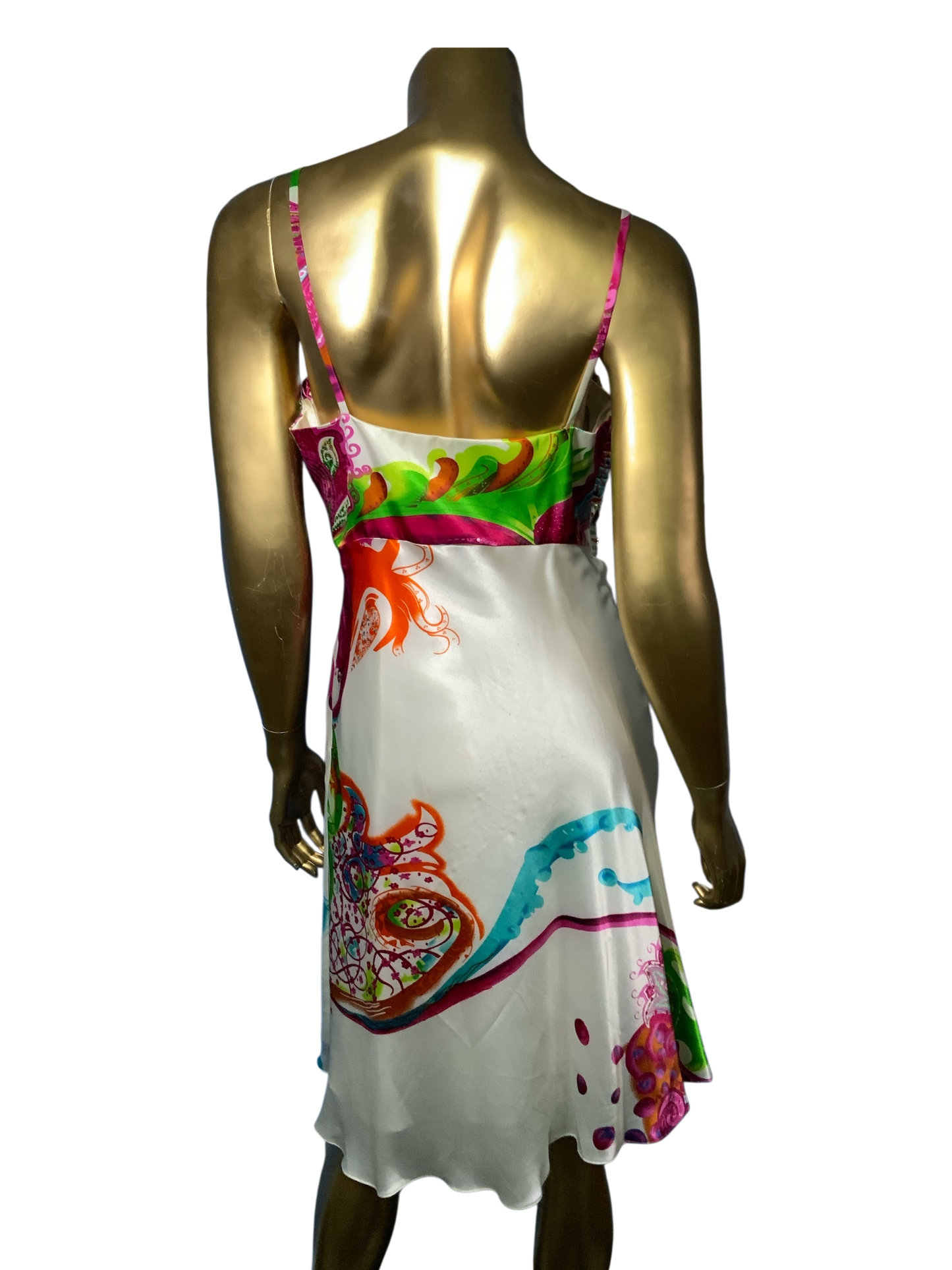 David & Johnny by Laura Ryner Satin Mini Dress Multicolor Size 8