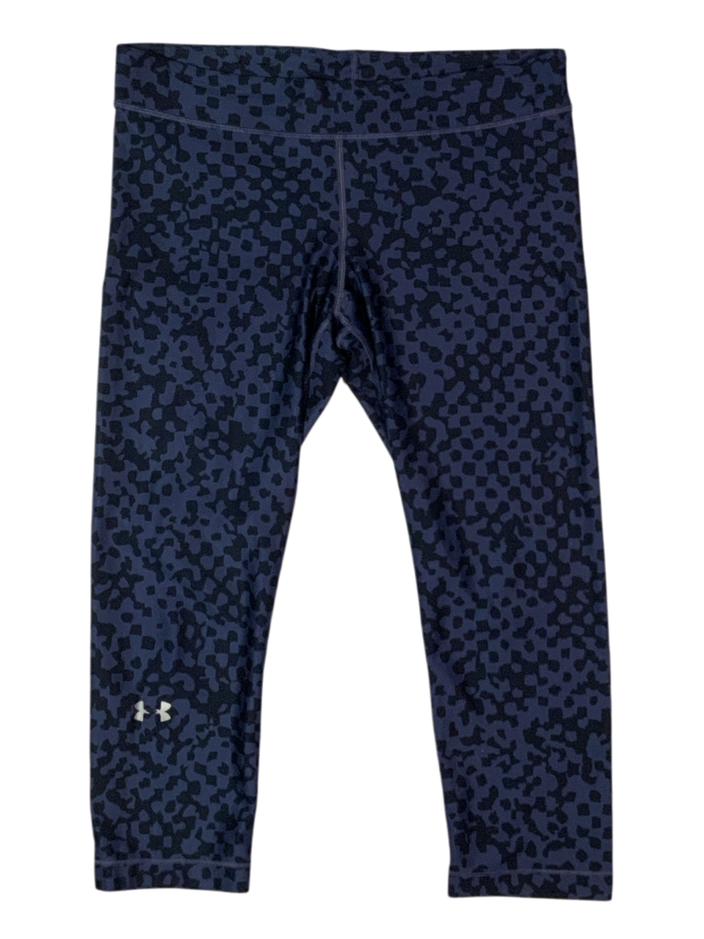 Under Armour HeatGear Printed Capri Leggings Blue Patterned
