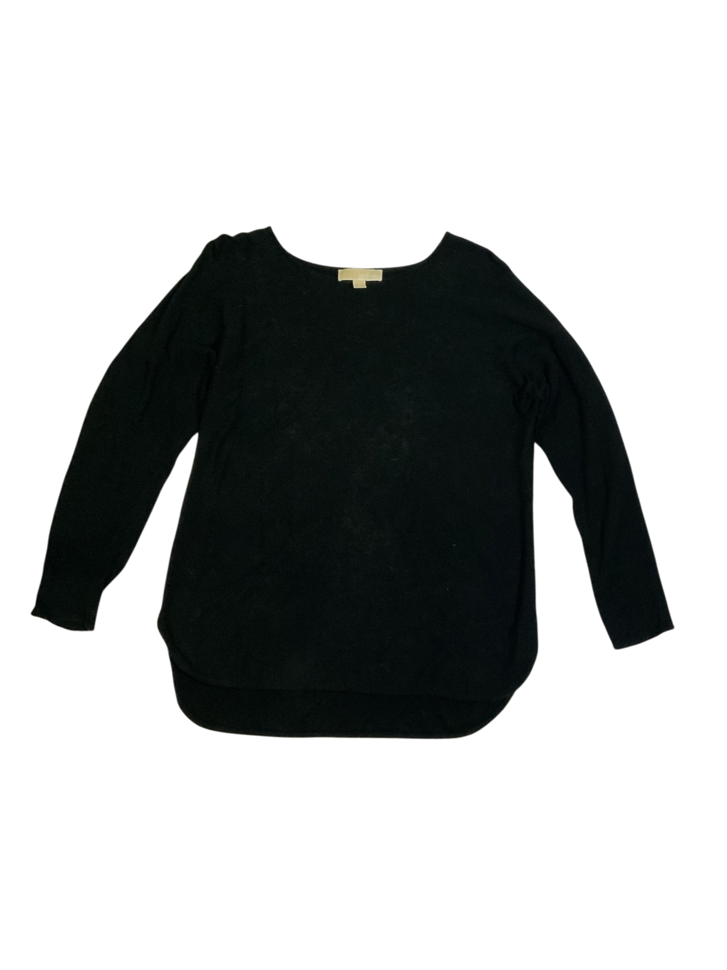 Michael Kors Black Long Sleeve Scoop Neck Sweater Size M