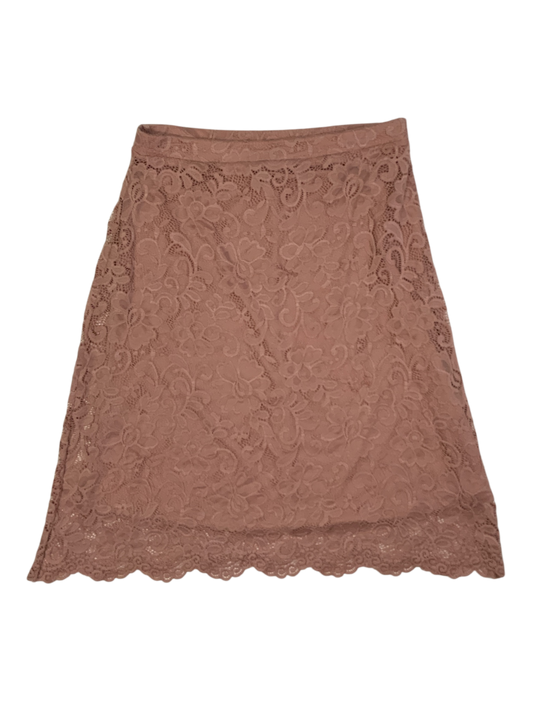 Olivia Blu Pink Floral Lace Mini Skirt Size XL