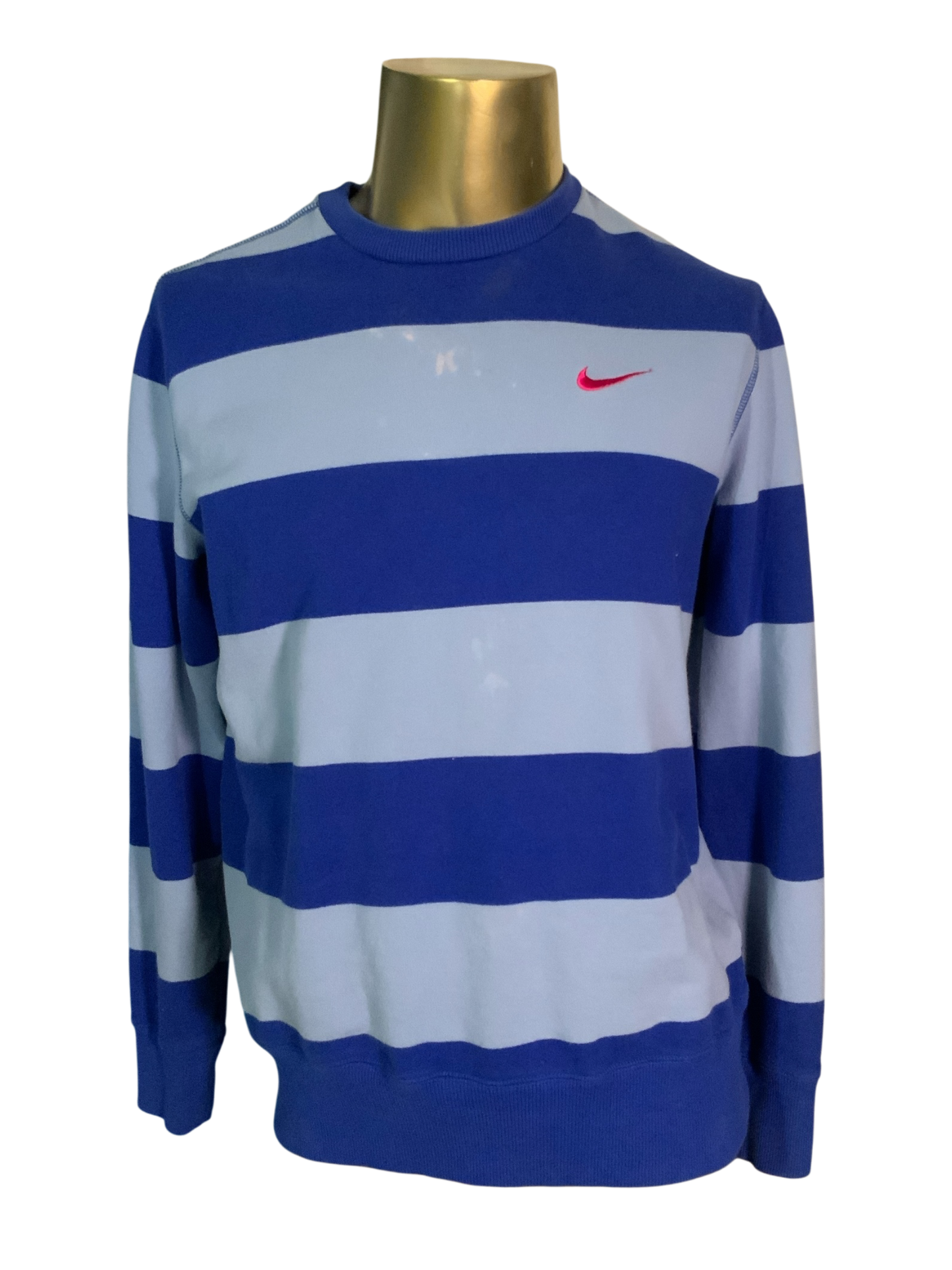 Nike Althetic Dept. Embroidered Striped Crewneck Sweater