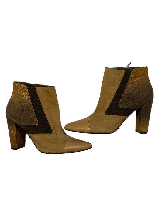 Donald J Pliner Blis Ombre Suede Block Heel Ankle Booties