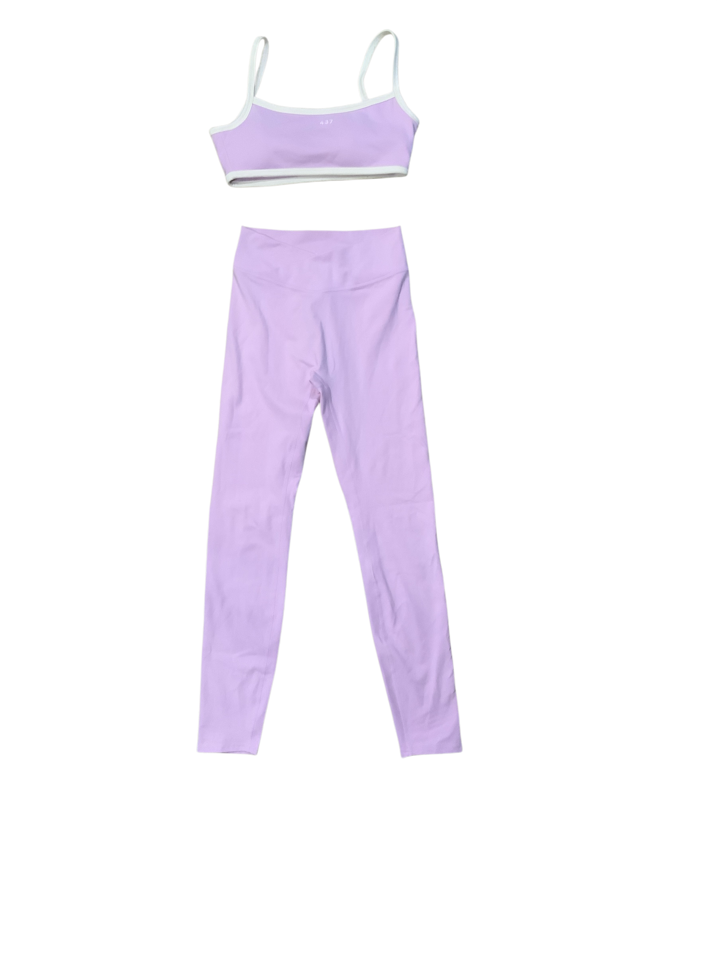 437 Lavender Athletic Sports Bra & Pants Set