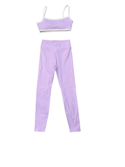 437 Lavender Athletic Sports Bra & Pants Set