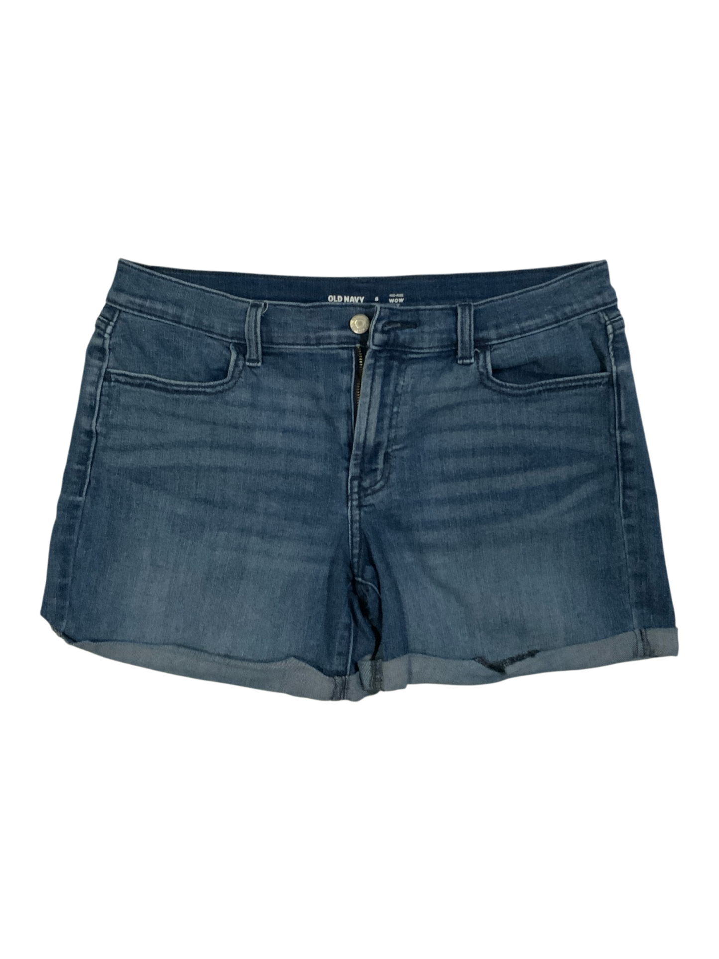 Old Navy Mid-Rise WOW Denim Rolled Cuff Jean Shorts Size 8