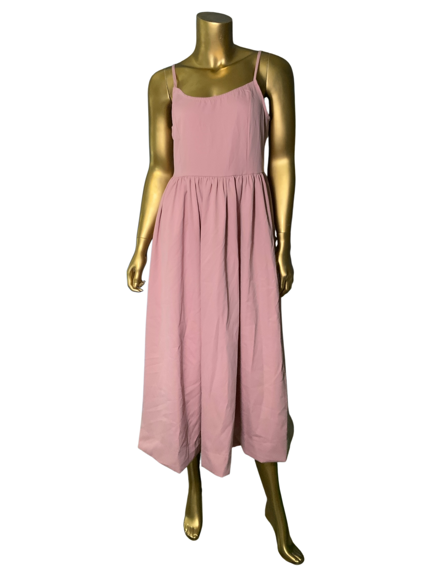 Pink Midi Camisole Dress