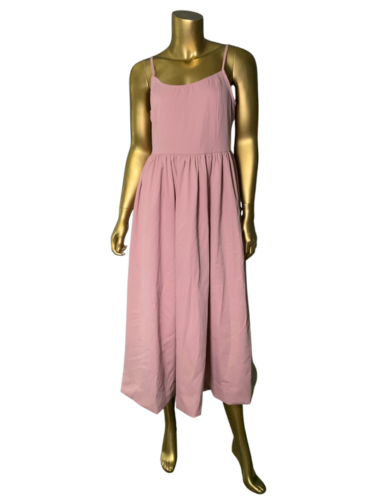 Pink Midi Camisole Dress