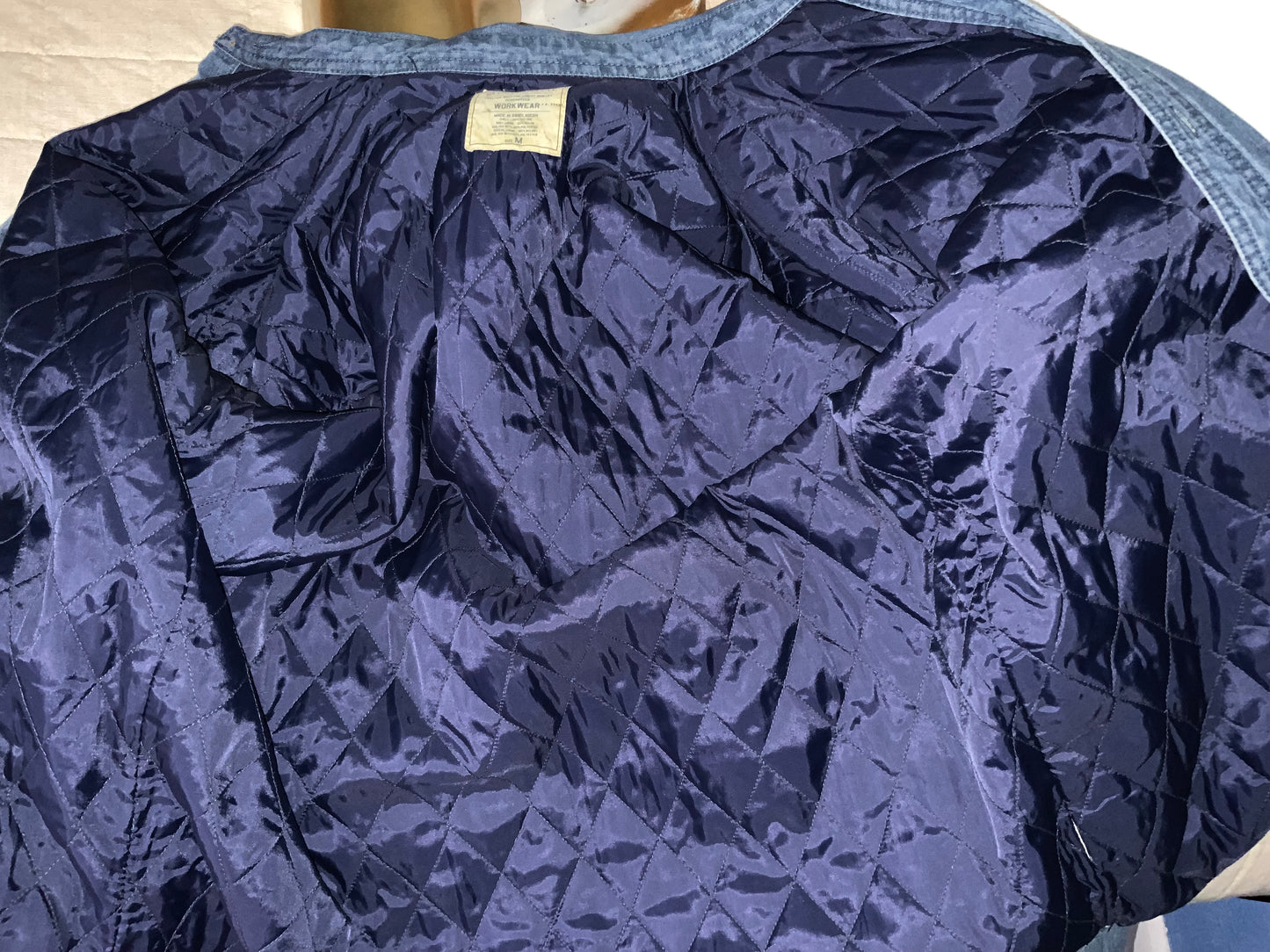Arrow Blue Jeans Co. Workwear Quilt-Lined Denim Button-Front Shirt