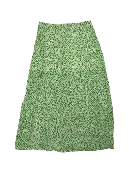 SHEIN VCAY Ditsy Floral Print High Waist Side Split MIDI Skirt