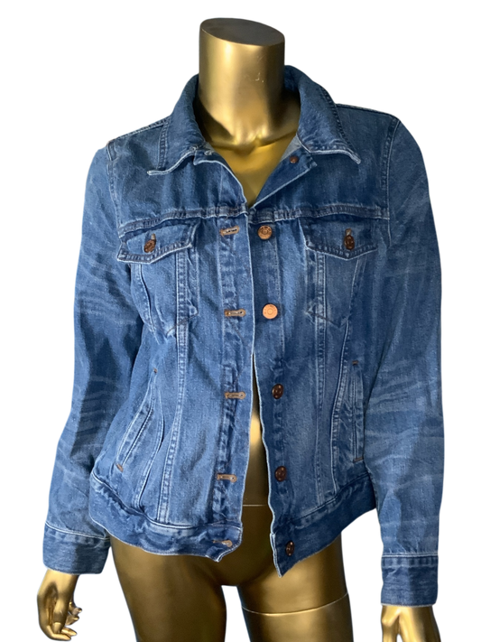 Madewell Women's Denim Blue Jean Jacket Size L