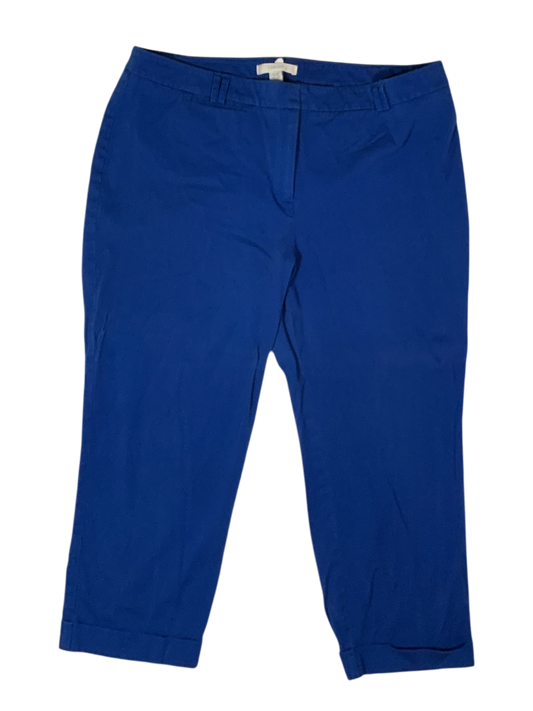Chico’s Royal Blue Cropped Dress Pants Size 2.5