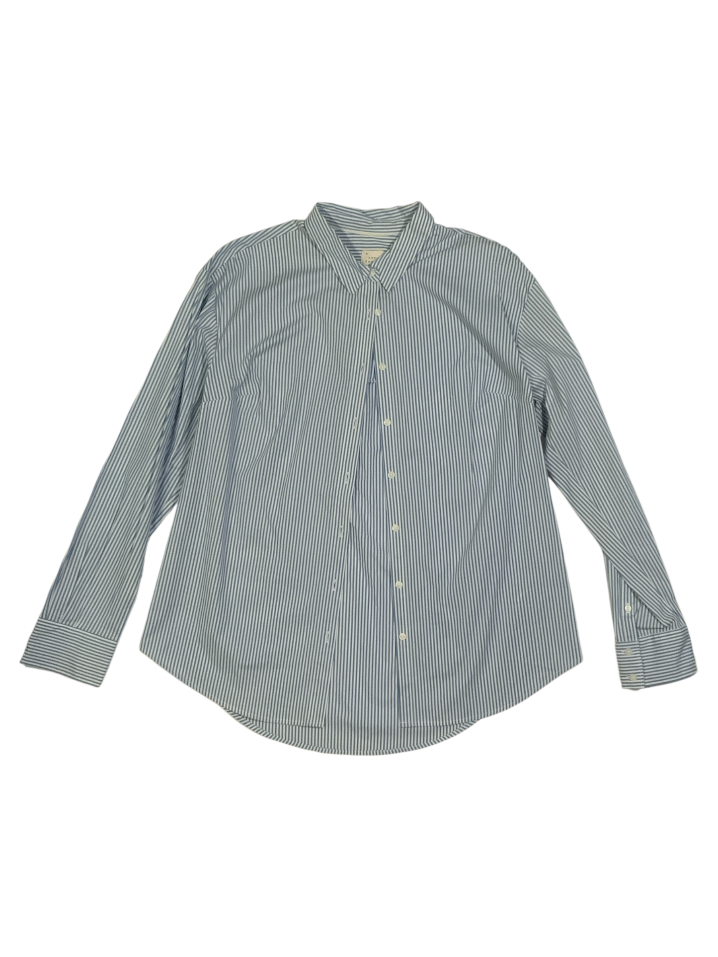 CHAMPS Black and White Striped Long Sleeve Button Up Shirt