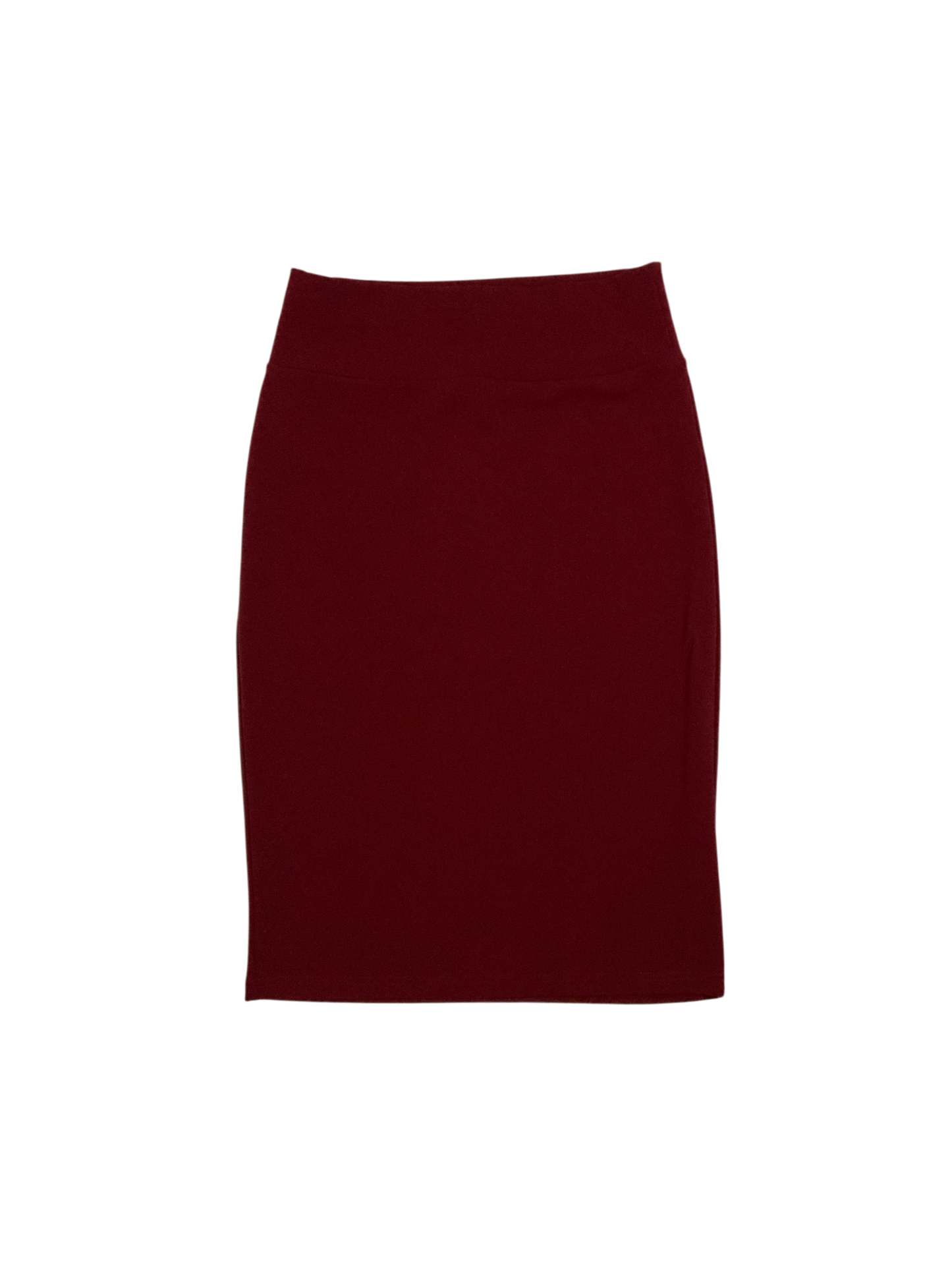 SHEIN Burgandy Red Straight Pencil Skirt
