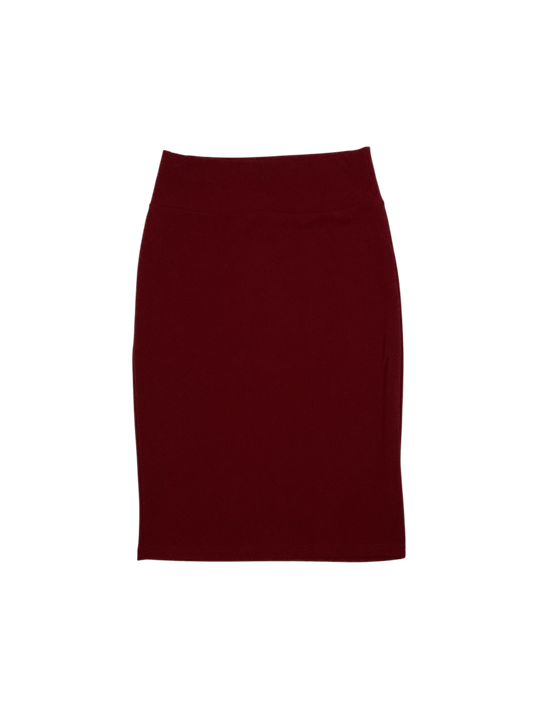 SHEIN Burgandy Red Straight Pencil Skirt