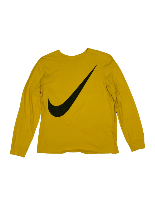 NIKE Big Center Swoosh Long Sleeve Graphic Tee