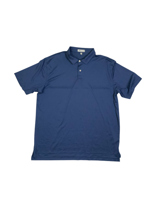 Peter Millar Solid Performance Mesh Polo Blue