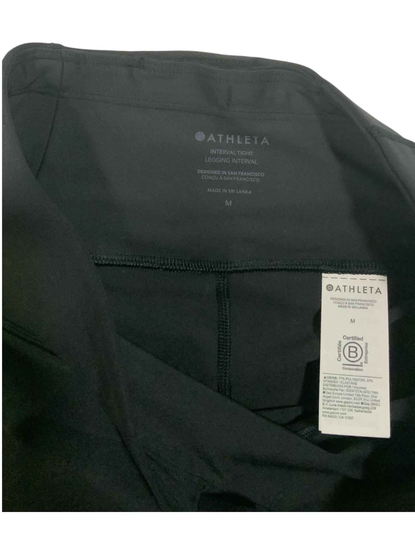 Athleta Interval Legging Women's Black Size M